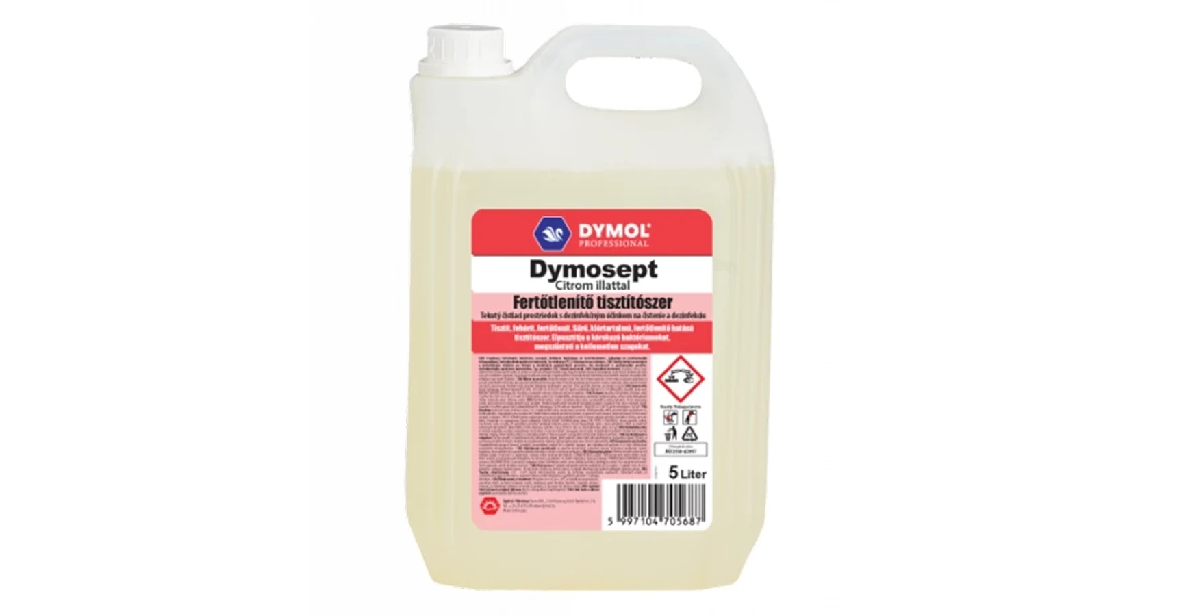 DYMOL Fertőtlenítő Citrom 5L - Dymol - Tutiszerek.hu - Tisztítószer, neked!