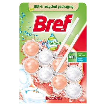BREF Power Aktiv WC Frissítő 2x50g Grapefruit