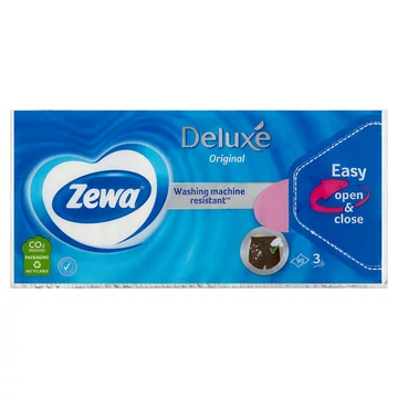 ZEWA DELUXE Papírzsebkendő 90 db 3 rtg. Sima