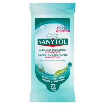 SANYTOL Fertőtlenítő kendő 72 db 