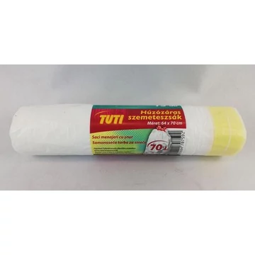 TUTI Húzózáras szemeteszsák 70L Extra 15db/roll