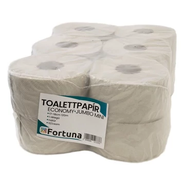 Fortuna Toalettpapír Economy Jumbo 17-18 cm 1 rtg. 12/csom