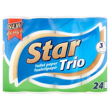 Star Trio Toalettpapír 3rtg 24 tek. 