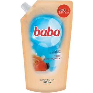 BABA Folyékony szappan utántöltő Tej és Gyümölcs 500ml