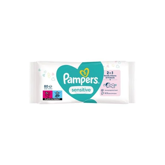 PAMPERS Baba törlőkendő 80 db Sensitive 