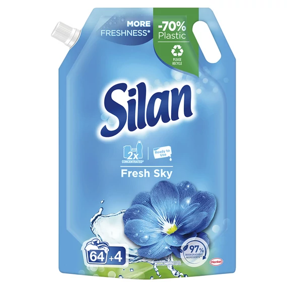 SILAN Öblítő Koncentrátum Doypack Fresh Sky 64+4 mos. 748ml