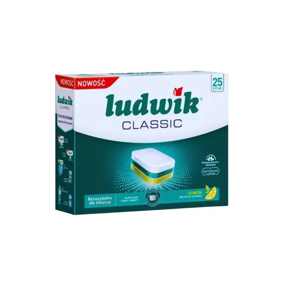 LUDWIK Classic Mosogatógép Tabletta 25 db Citrom