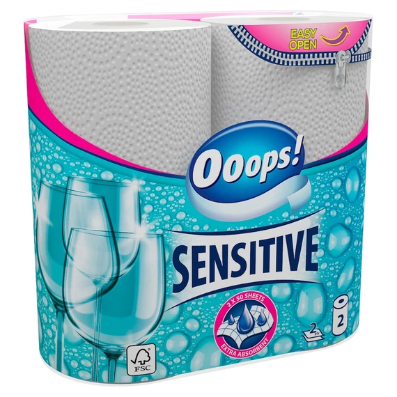 Ooops Sensitive Papírtörlő 2rtg. 2tekercs 