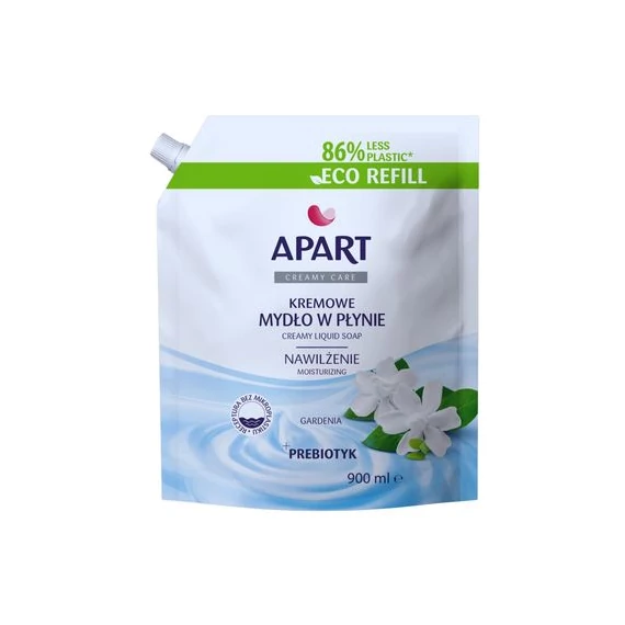 APART Folyékony szappan utántöltő Gardenia+Prebiotyk 900ml