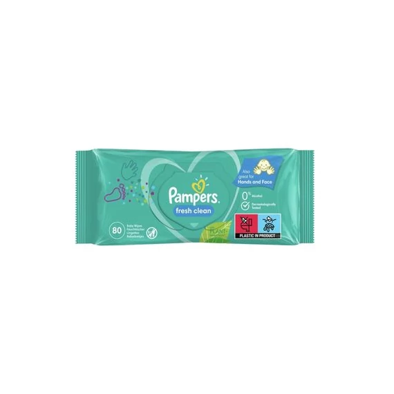 PAMPERS Baba törlőkendő 80 db Fresh Clean 