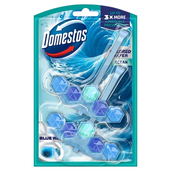Domestos Power5 Prémium wc frissítő blokk 2x48g Blue Water Óceán