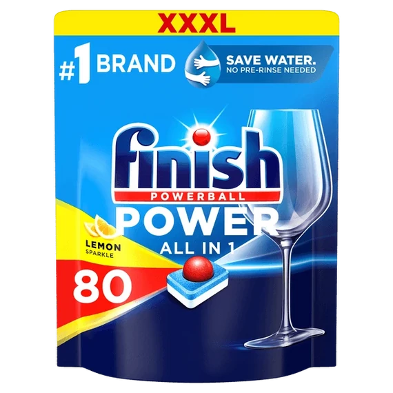 FINISH Powerball All in 1 Max Mosogatótabletta 80 db Lemon 