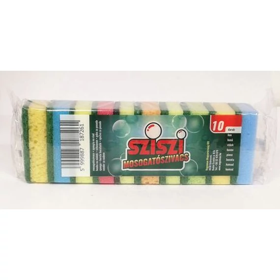 SZISZI Mosogatószivacs 10 db