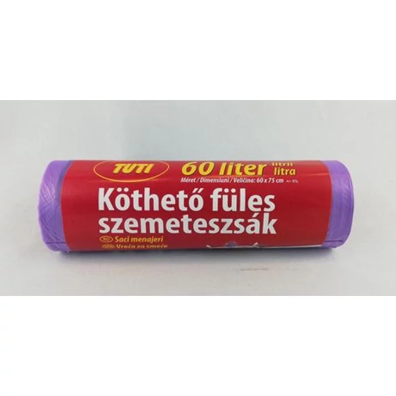 TUTI Köthető Füles Szemeteszsák 60L 16db/roll