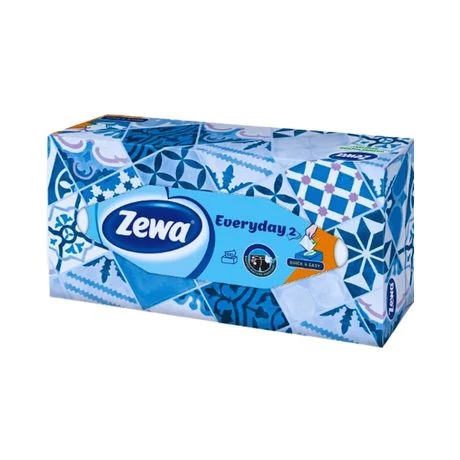 ZEWA Papírzsebkendő 100db 2rtg. Everyday /dobozos/