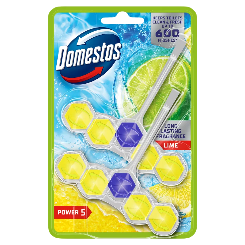 Domestos Power5 Wc frissítő blokk 2x50g Lime