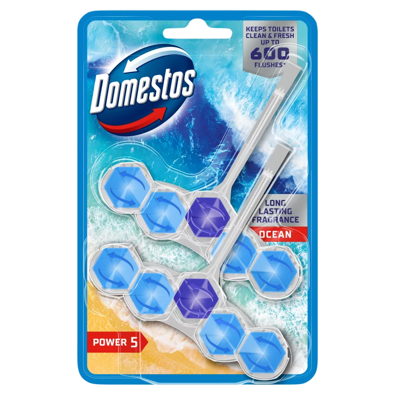Domestos Power5 Wc frissítő blokk 2x50g Óceán