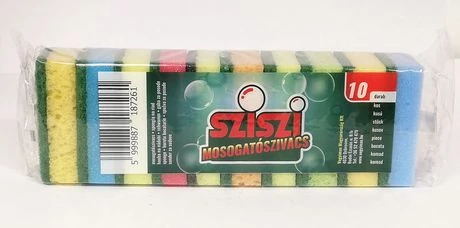 SZISZI Mosogatószivacs 10 db