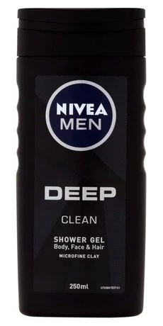 NIVEA Tusfürdő és Sampon For Men Deep Clean 250ml 
